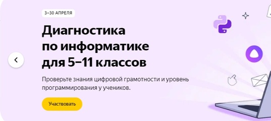 Диагностика по информатике.